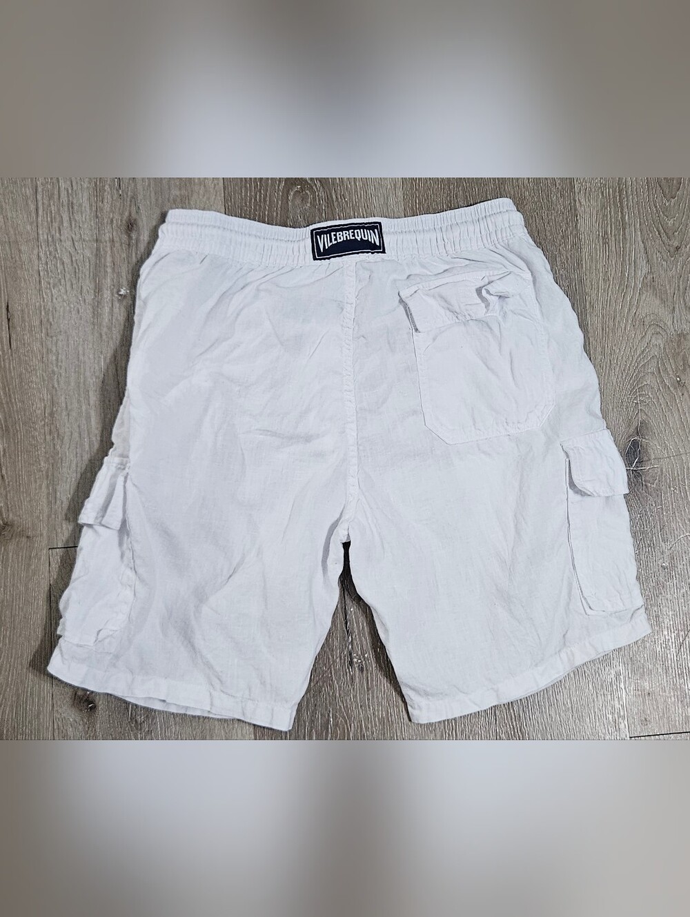 Vilebrequin linen Cargo Shorts White size M